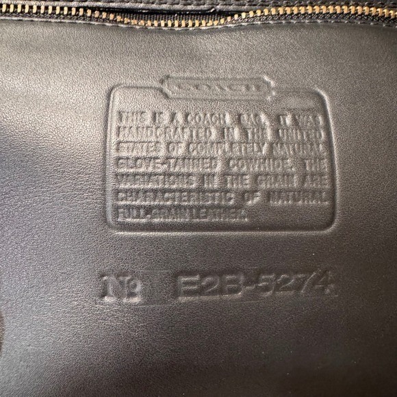 Vintage Coach Vantage 90s Black Leather Briefcase Rare Style 5274 NYC - Picture 15 of 16